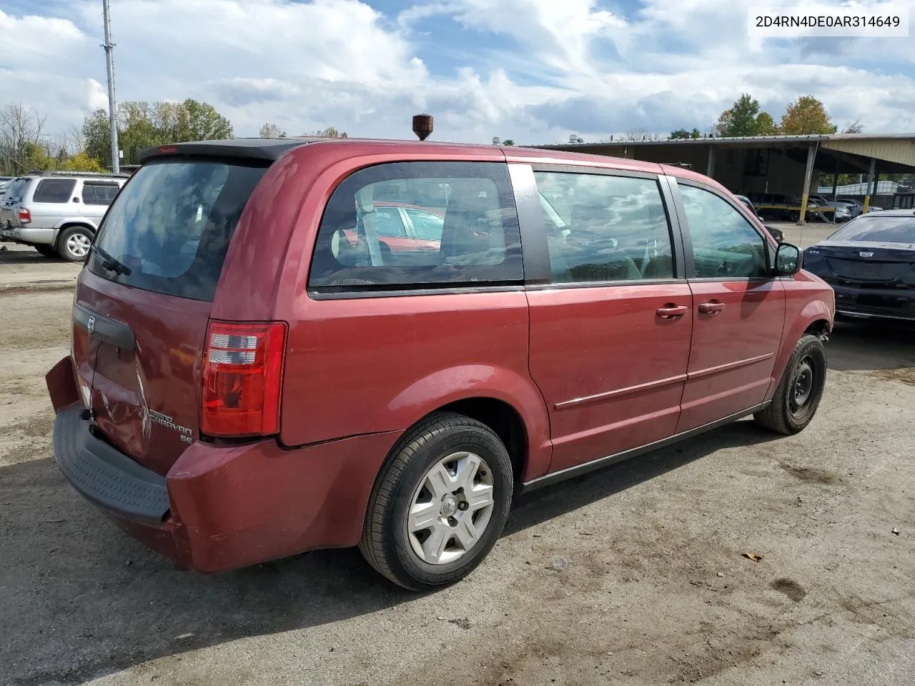 2010 Dodge Grand Caravan Se VIN: 2D4RN4DE0AR314649 Lot: 74618824