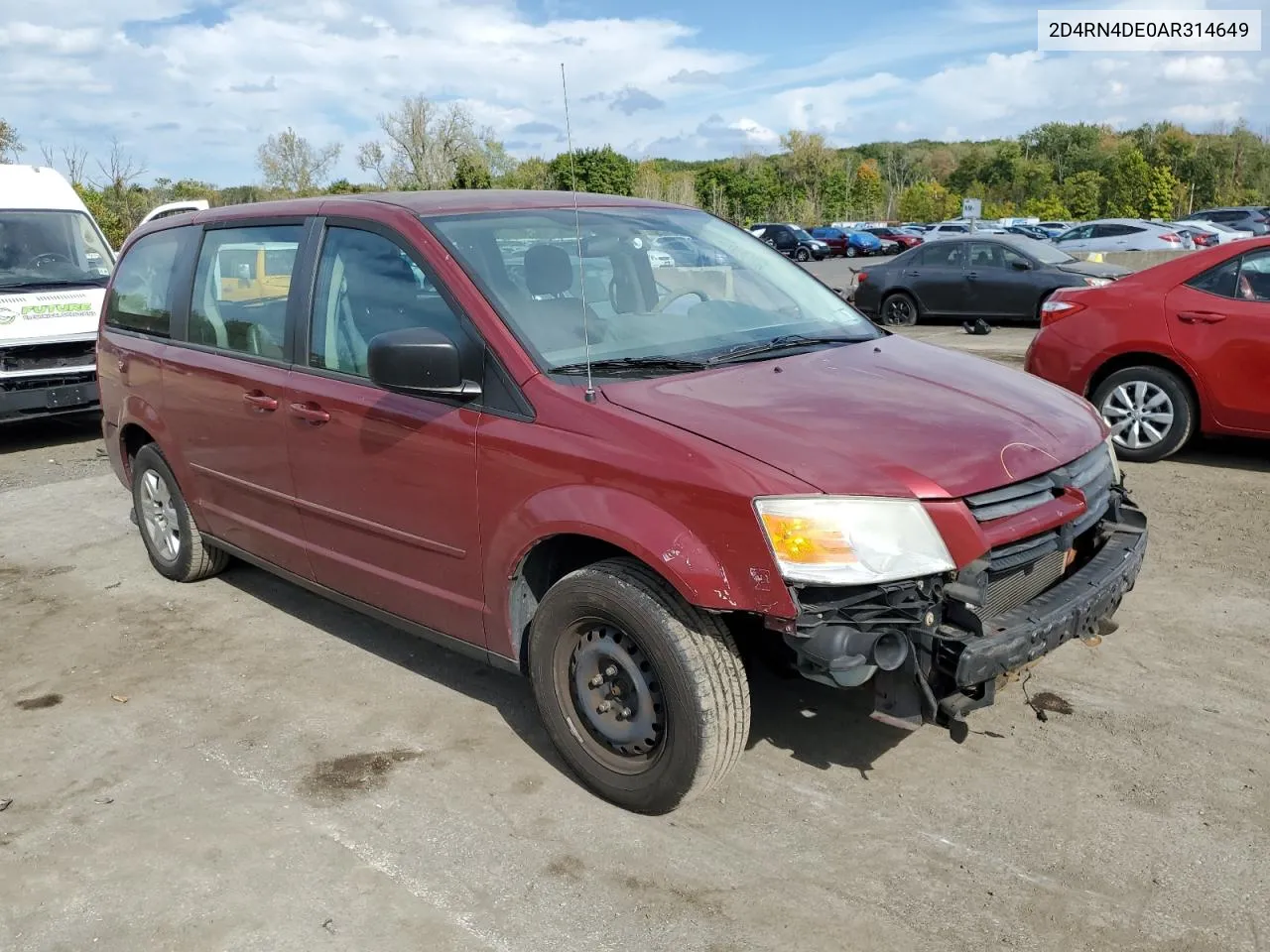 2010 Dodge Grand Caravan Se VIN: 2D4RN4DE0AR314649 Lot: 74618824