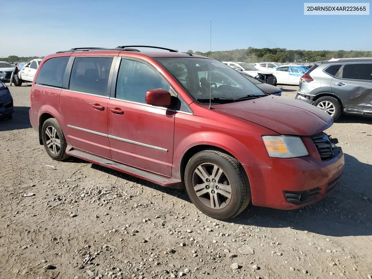 2D4RN5DX4AR223665 2010 Dodge Grand Caravan Sxt