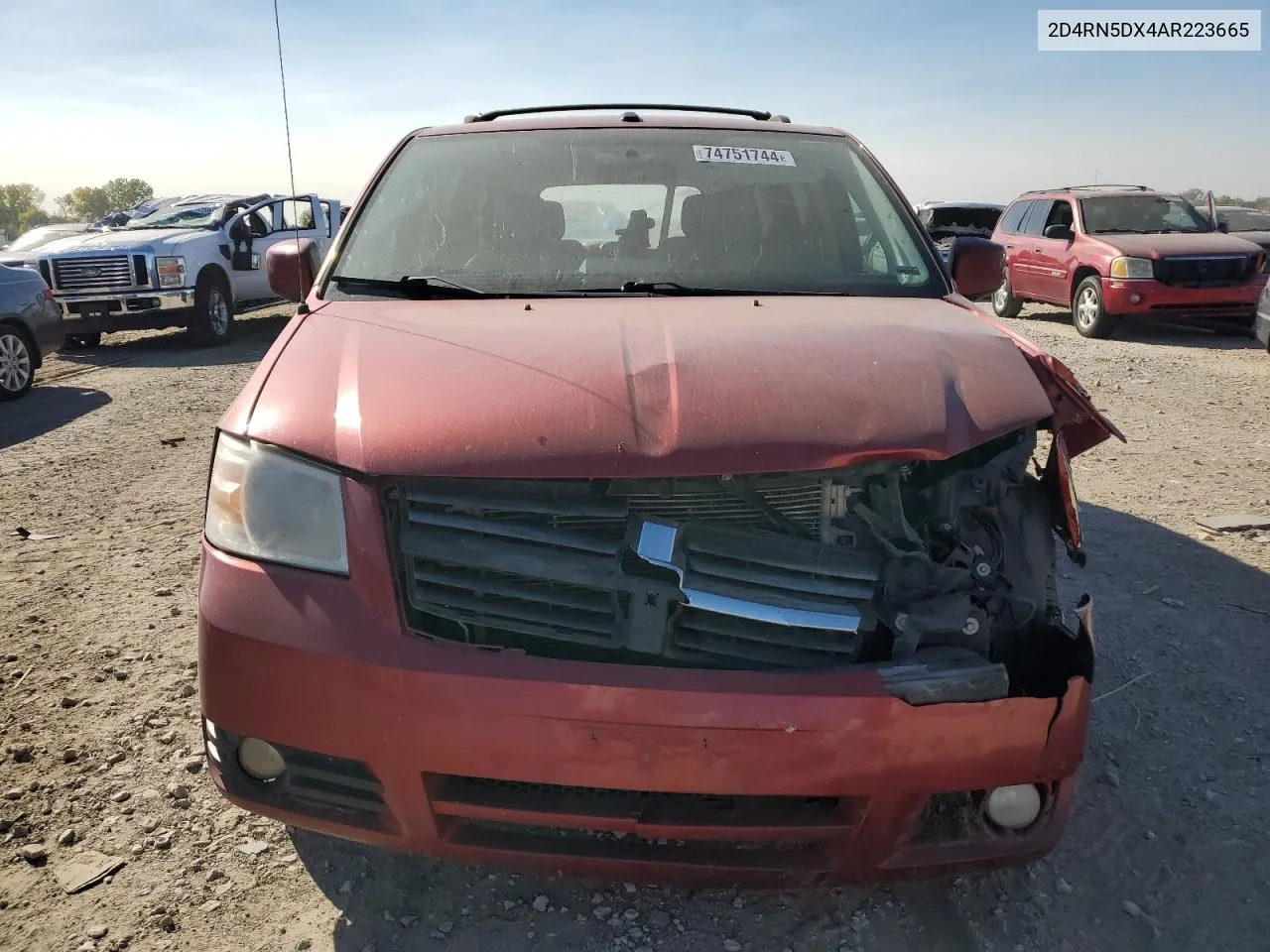 2010 Dodge Grand Caravan Sxt VIN: 2D4RN5DX4AR223665 Lot: 74751744