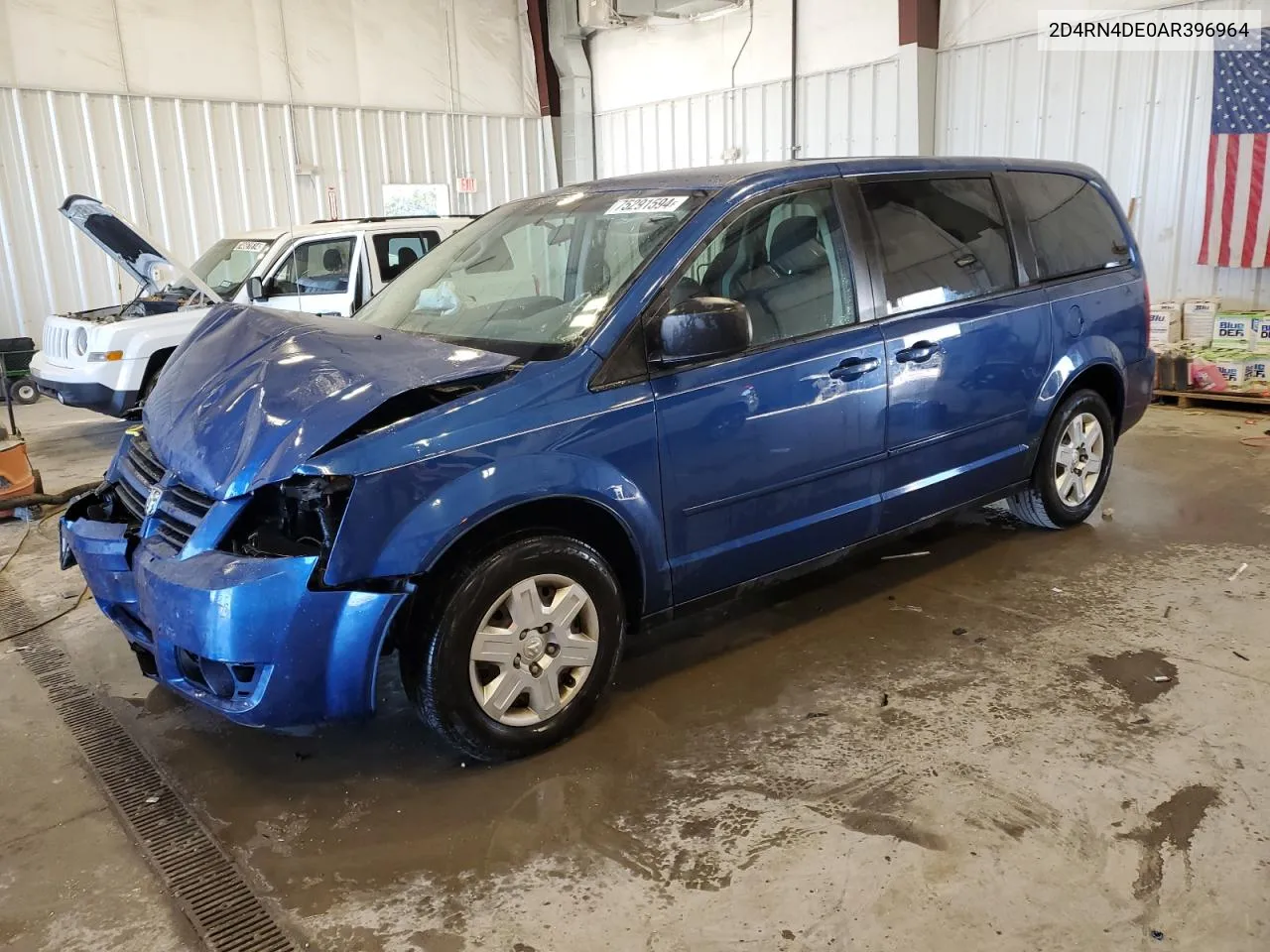 2010 Dodge Grand Caravan Se VIN: 2D4RN4DE0AR396964 Lot: 75291594