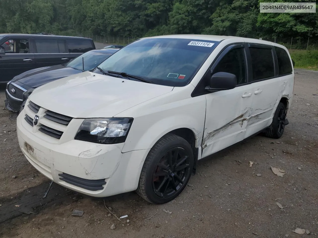 2010 Dodge Grand Caravan Se VIN: 2D4RN4DE9AR435647 Lot: 75990184