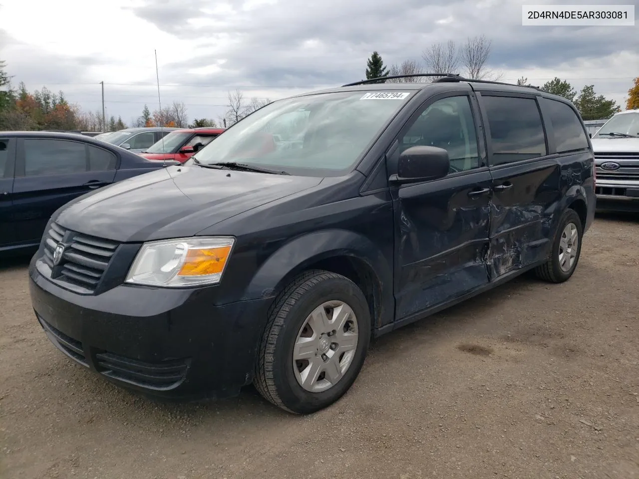 2010 Dodge Grand Caravan Se VIN: 2D4RN4DE5AR303081 Lot: 77465794