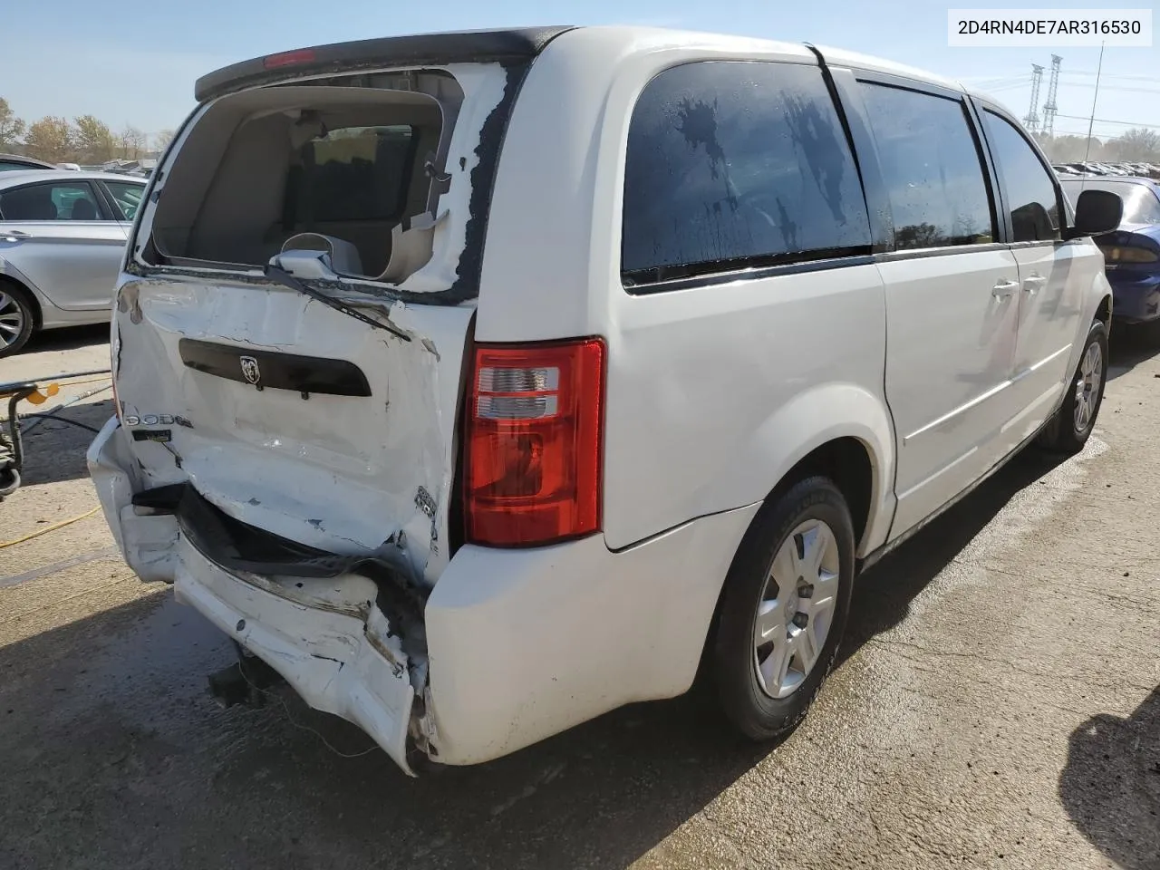 2010 Dodge Grand Caravan Se VIN: 2D4RN4DE7AR316530 Lot: 77851214