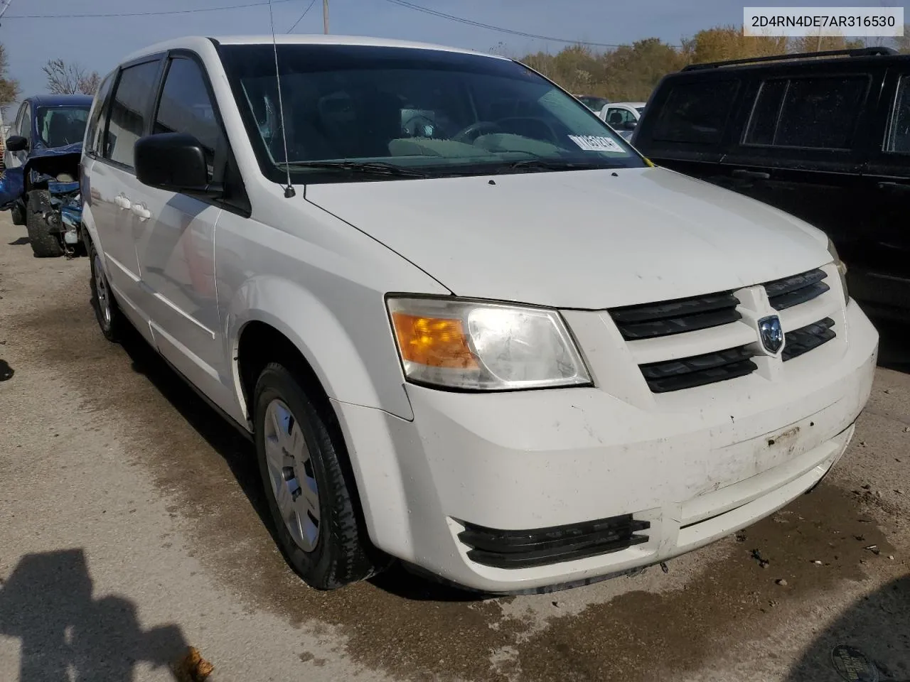 2010 Dodge Grand Caravan Se VIN: 2D4RN4DE7AR316530 Lot: 77851214