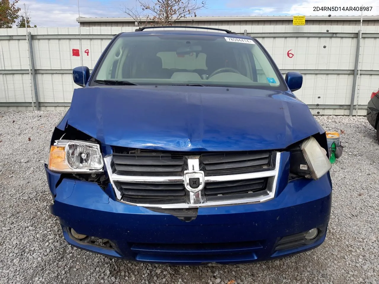 2010 Dodge Grand Caravan Sxt VIN: 2D4RN5D14AR408987 Lot: 78594414