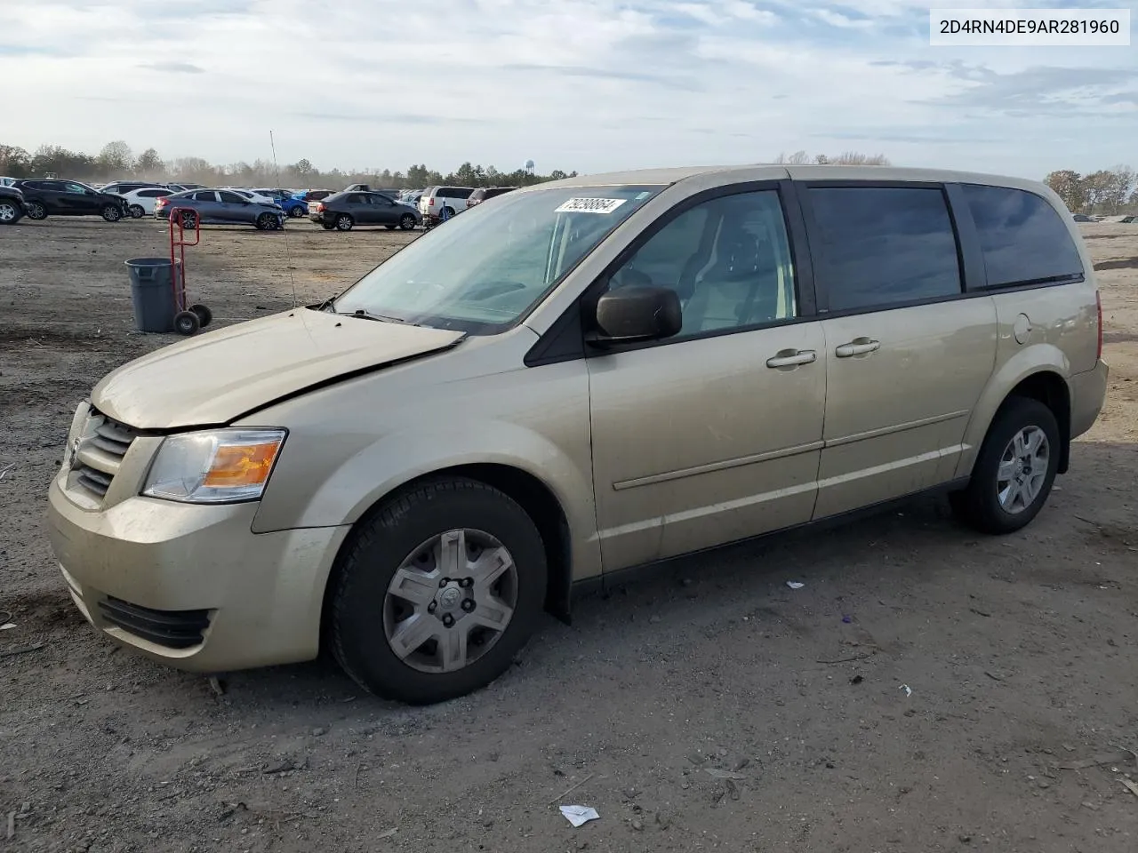 2010 Dodge Grand Caravan Se VIN: 2D4RN4DE9AR281960 Lot: 79298864