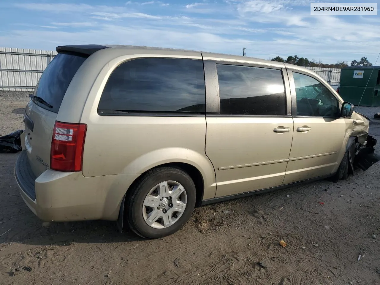 2010 Dodge Grand Caravan Se VIN: 2D4RN4DE9AR281960 Lot: 79298864