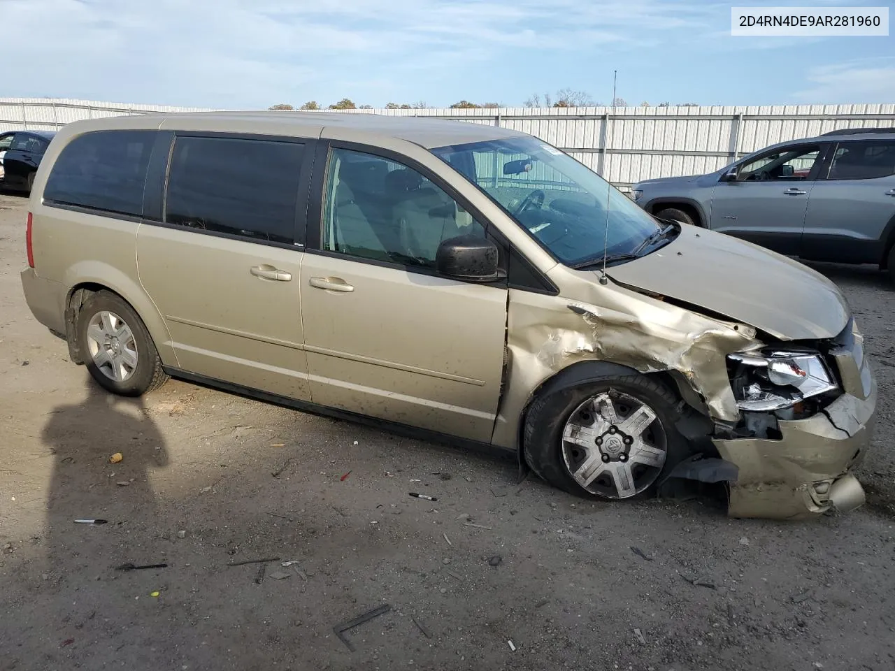 2010 Dodge Grand Caravan Se VIN: 2D4RN4DE9AR281960 Lot: 79298864