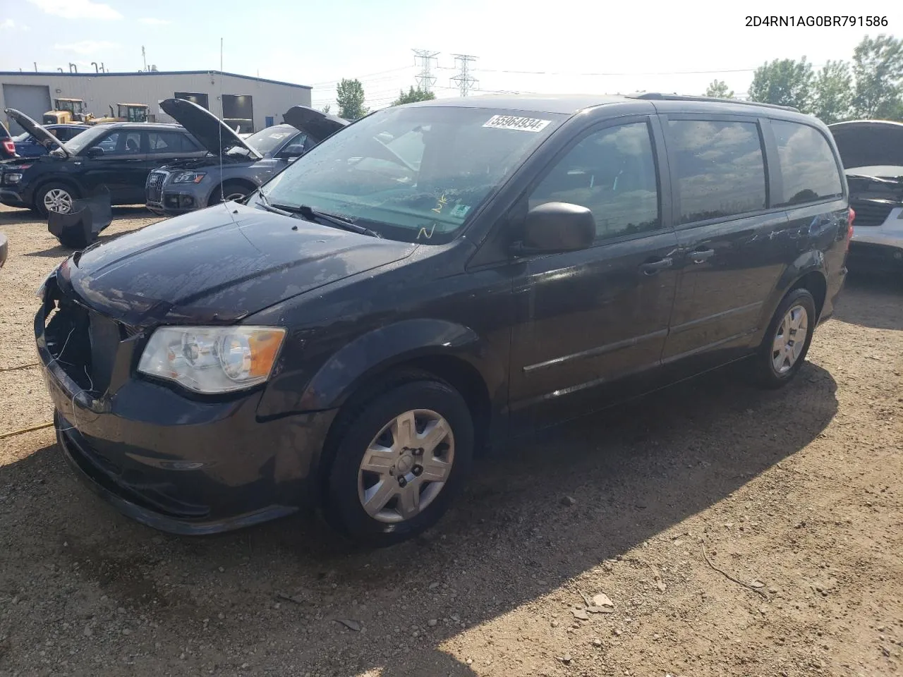 2011 Dodge Grand Caravan C/V VIN: 2D4RN1AG0BR791586 Lot: 55964934