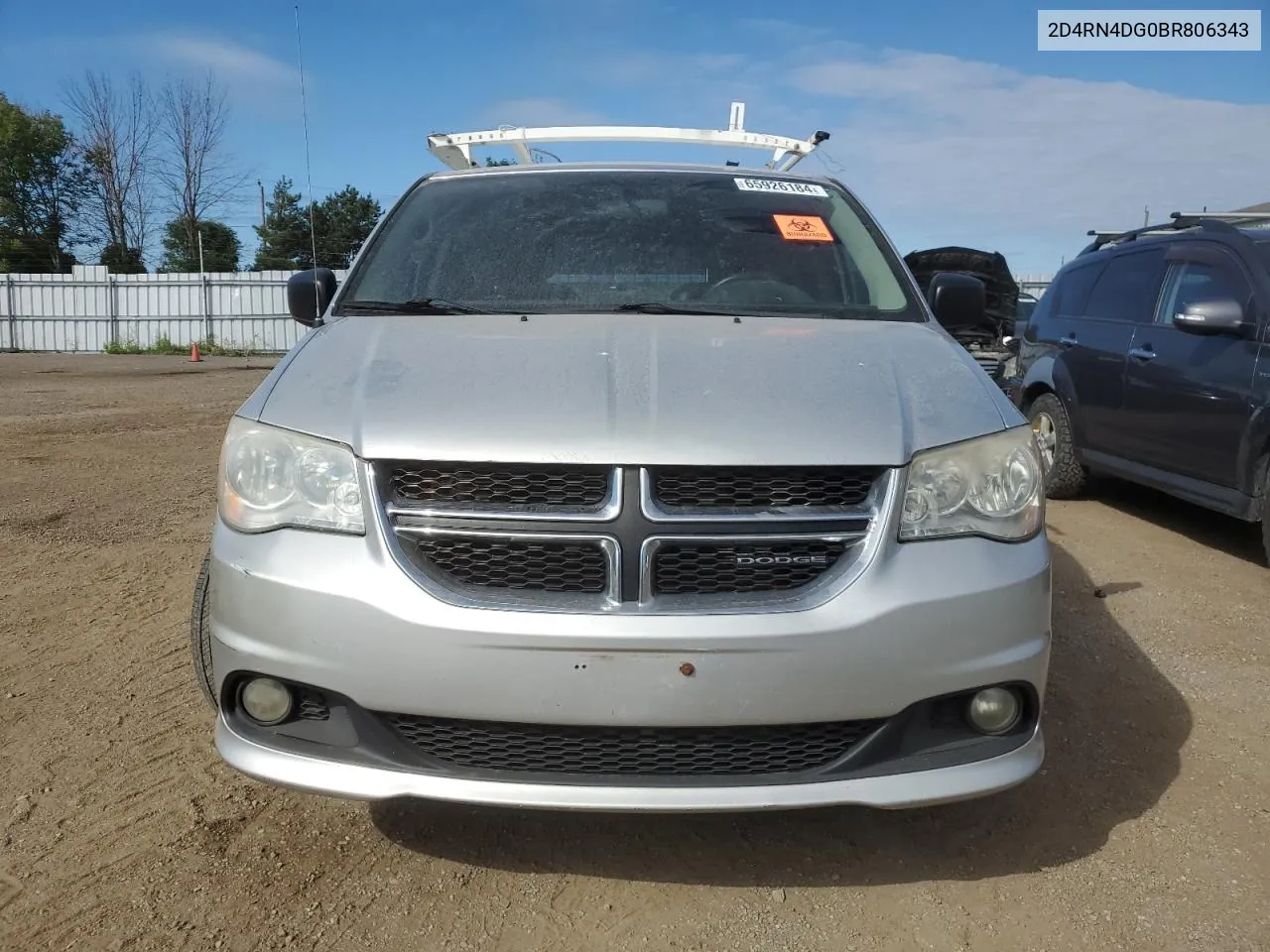 2011 Dodge Grand Caravan Express VIN: 2D4RN4DG0BR806343 Lot: 65926184