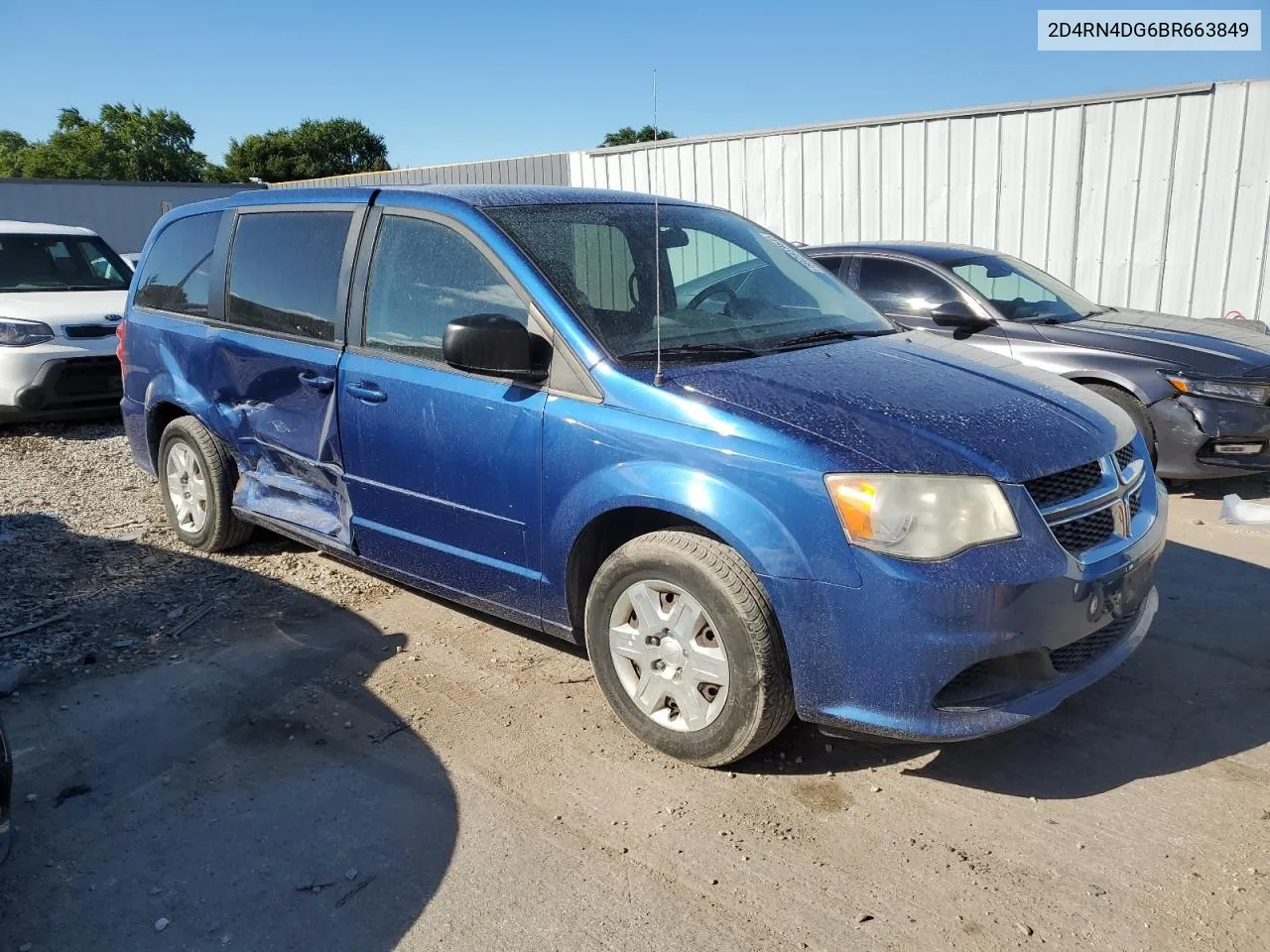 2011 Dodge Grand Caravan Express VIN: 2D4RN4DG6BR663849 Lot: 69285964