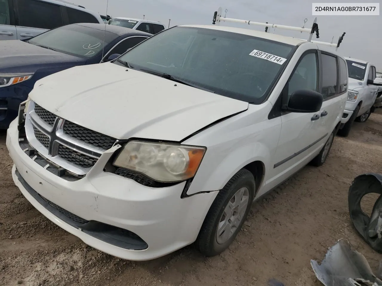 2011 Dodge Grand Caravan C/V VIN: 2D4RN1AG0BR731677 Lot: 69718714