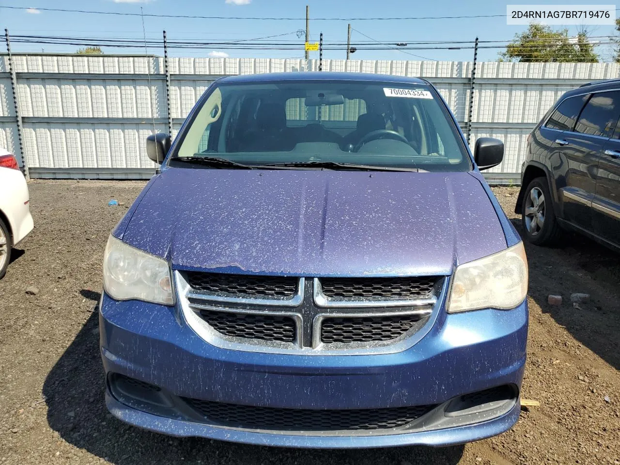 2011 Dodge Grand Caravan C/V VIN: 2D4RN1AG7BR719476 Lot: 70004334