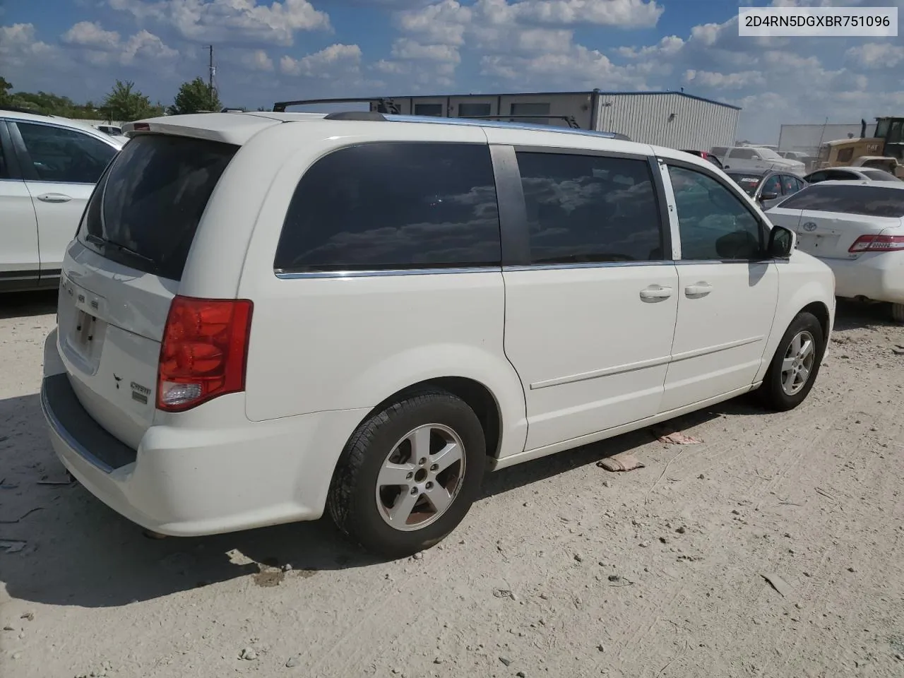 2011 Dodge Grand Caravan Crew VIN: 2D4RN5DGXBR751096 Lot: 70130604