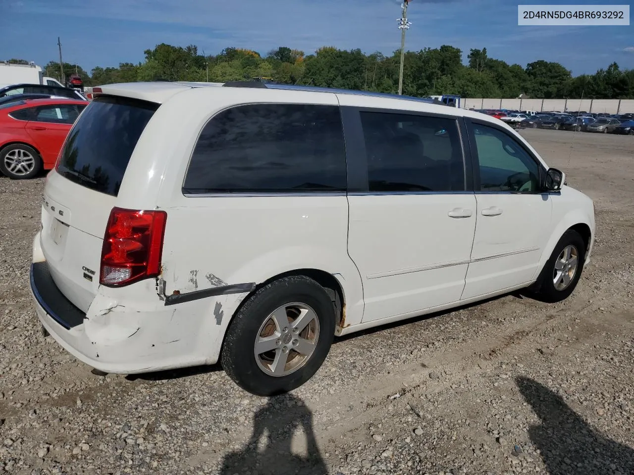 2011 Dodge Grand Caravan Crew VIN: 2D4RN5DG4BR693292 Lot: 72130364