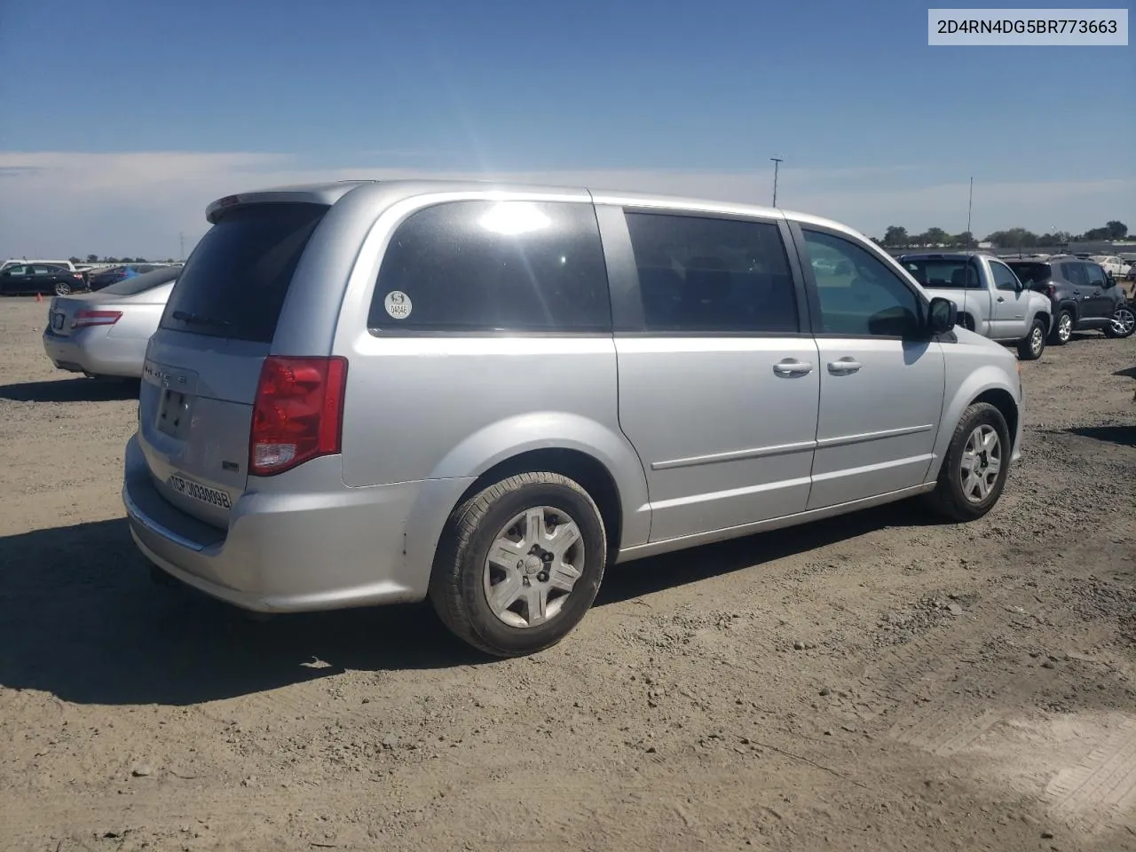 2011 Dodge Grand Caravan Express VIN: 2D4RN4DG5BR773663 Lot: 72464214