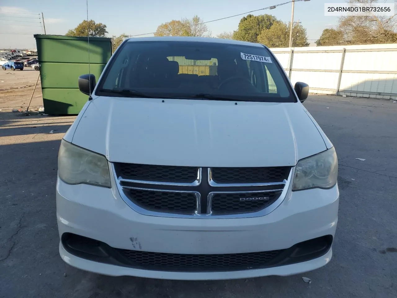 2011 Dodge Grand Caravan Express VIN: 2D4RN4DG1BR732656 Lot: 72517974