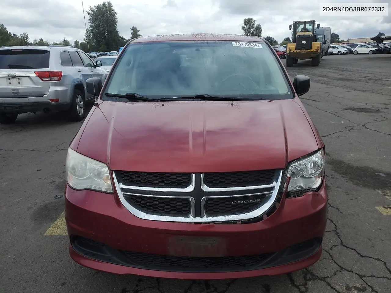 2011 Dodge Grand Caravan Express VIN: 2D4RN4DG3BR672332 Lot: 73170834