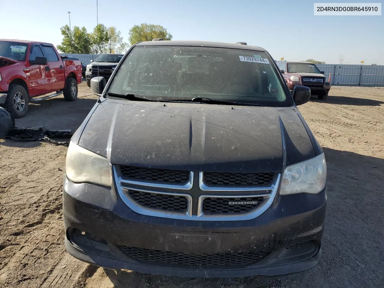 2011 Dodge Grand Caravan Mainstreet VIN: 2D4RN3DG0BR645910 Lot: 73929744