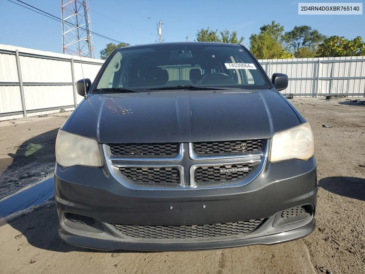 2011 Dodge Grand Caravan Express VIN: 2D4RN4DGXBR765140 Lot: 74539064