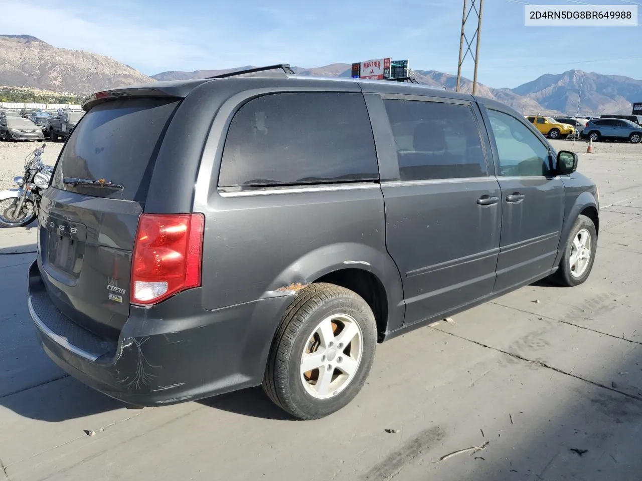 2011 Dodge Grand Caravan Crew VIN: 2D4RN5DG8BR649988 Lot: 75481314