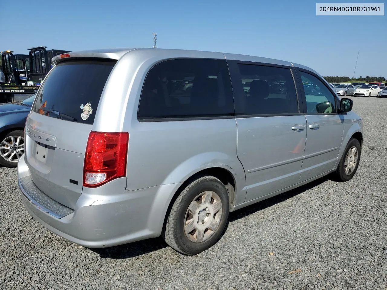 2011 Dodge Grand Caravan Express VIN: 2D4RN4DG1BR731961 Lot: 76186074