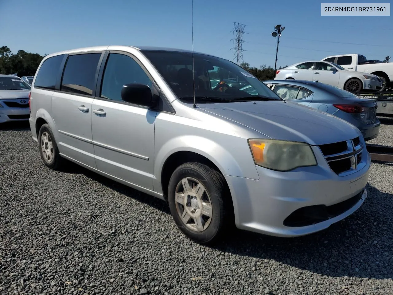 2011 Dodge Grand Caravan Express VIN: 2D4RN4DG1BR731961 Lot: 76186074