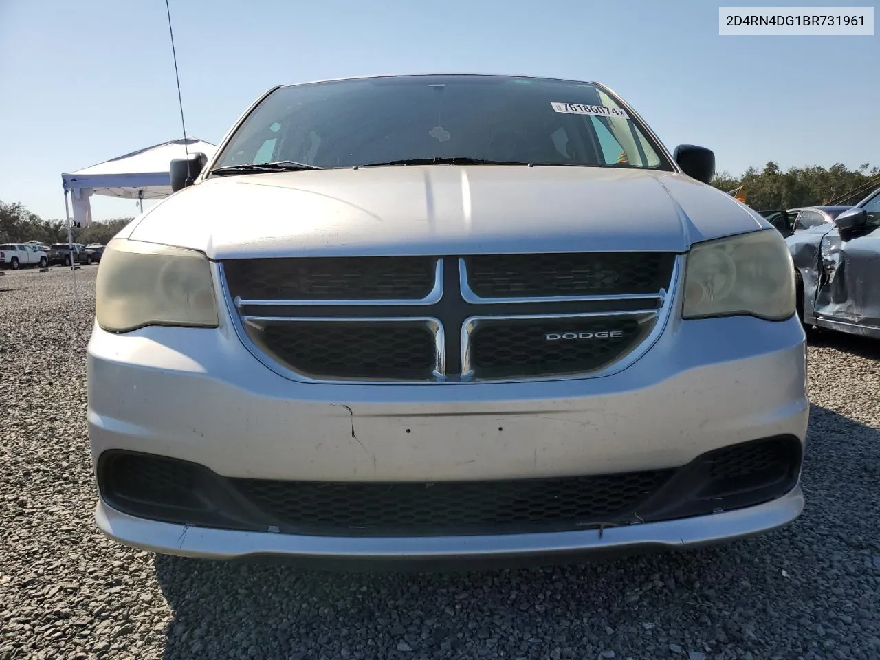 2011 Dodge Grand Caravan Express VIN: 2D4RN4DG1BR731961 Lot: 76186074