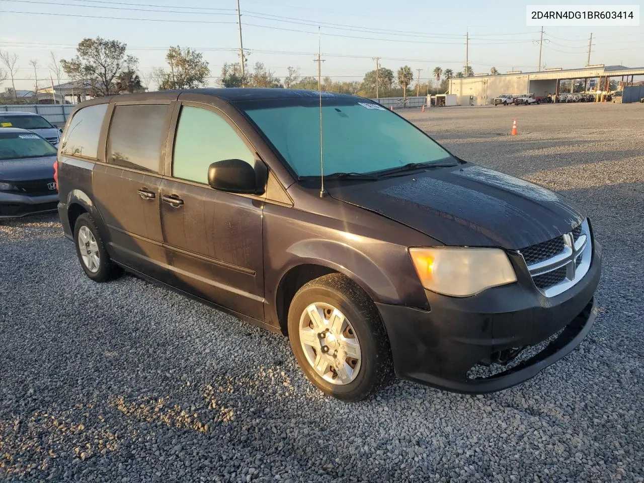 2011 Dodge Grand Caravan Express VIN: 2D4RN4DG1BR603414 Lot: 77307894