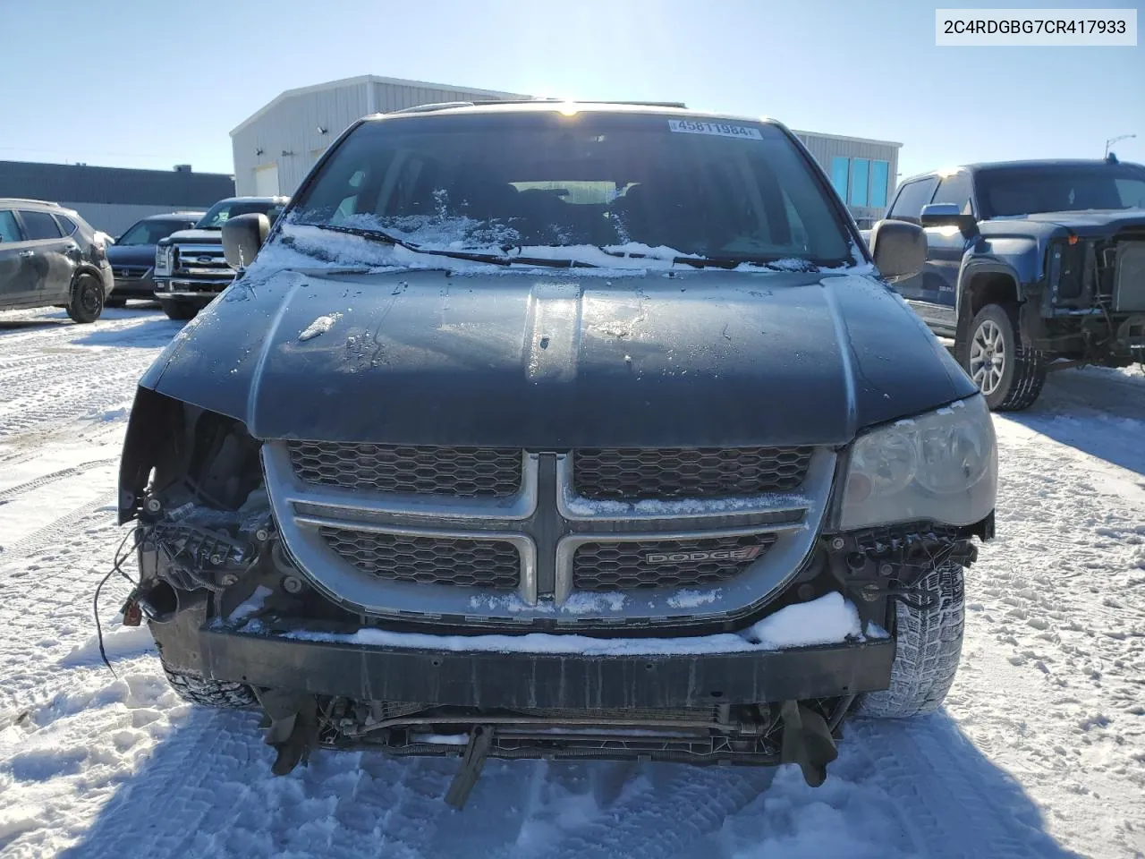 2012 Dodge Grand Caravan Se VIN: 2C4RDGBG7CR417933 Lot: 45811984