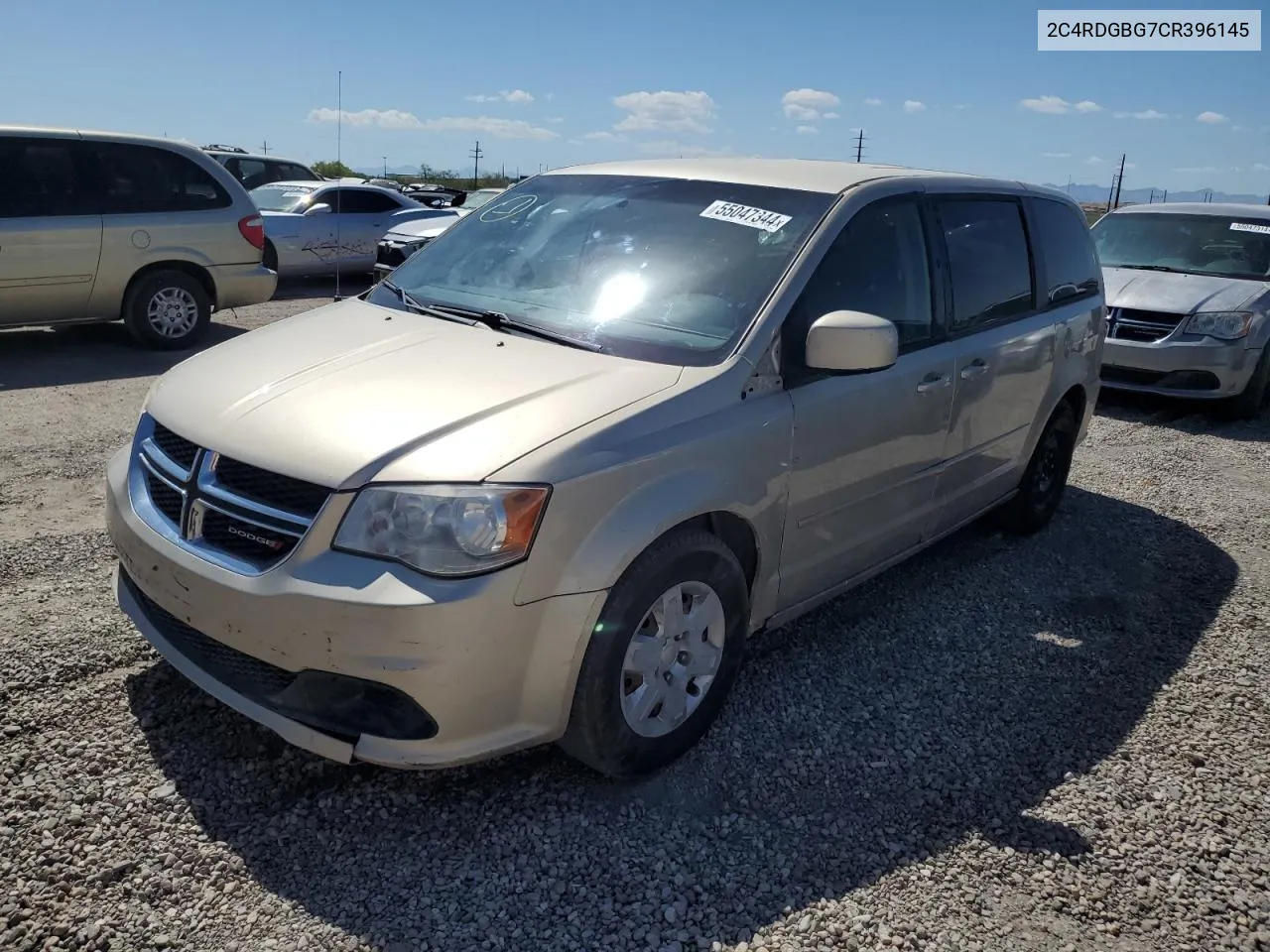 2012 Dodge Grand Caravan Se VIN: 2C4RDGBG7CR396145 Lot: 55047344