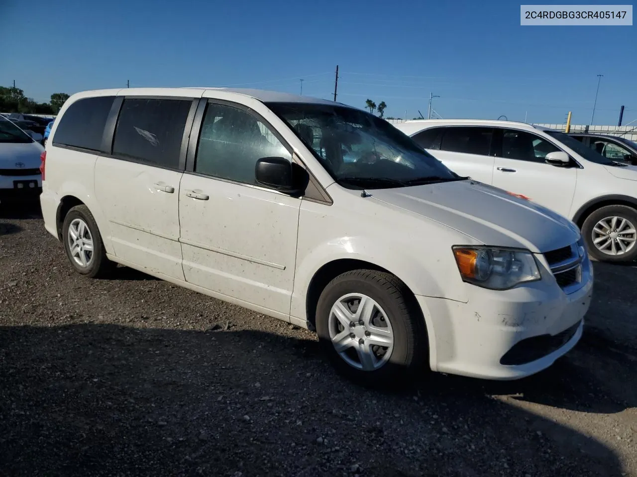 2012 Dodge Grand Caravan Se VIN: 2C4RDGBG3CR405147 Lot: 56506634