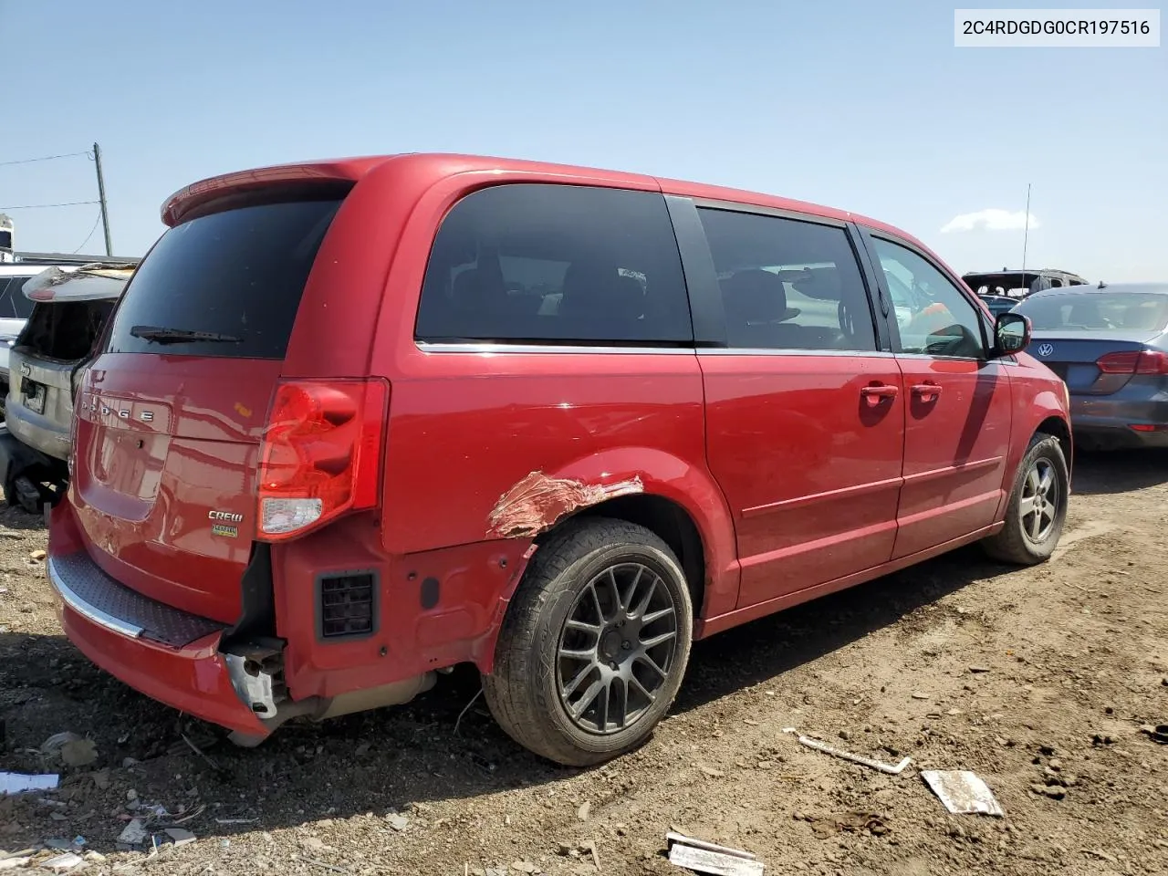 2012 Dodge Grand Caravan Crew VIN: 2C4RDGDG0CR197516 Lot: 57861464