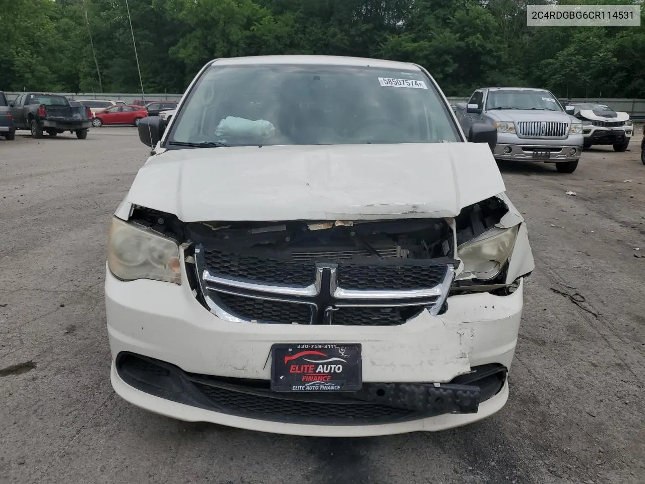 2C4RDGBG6CR114531 2012 Dodge Grand Caravan Se