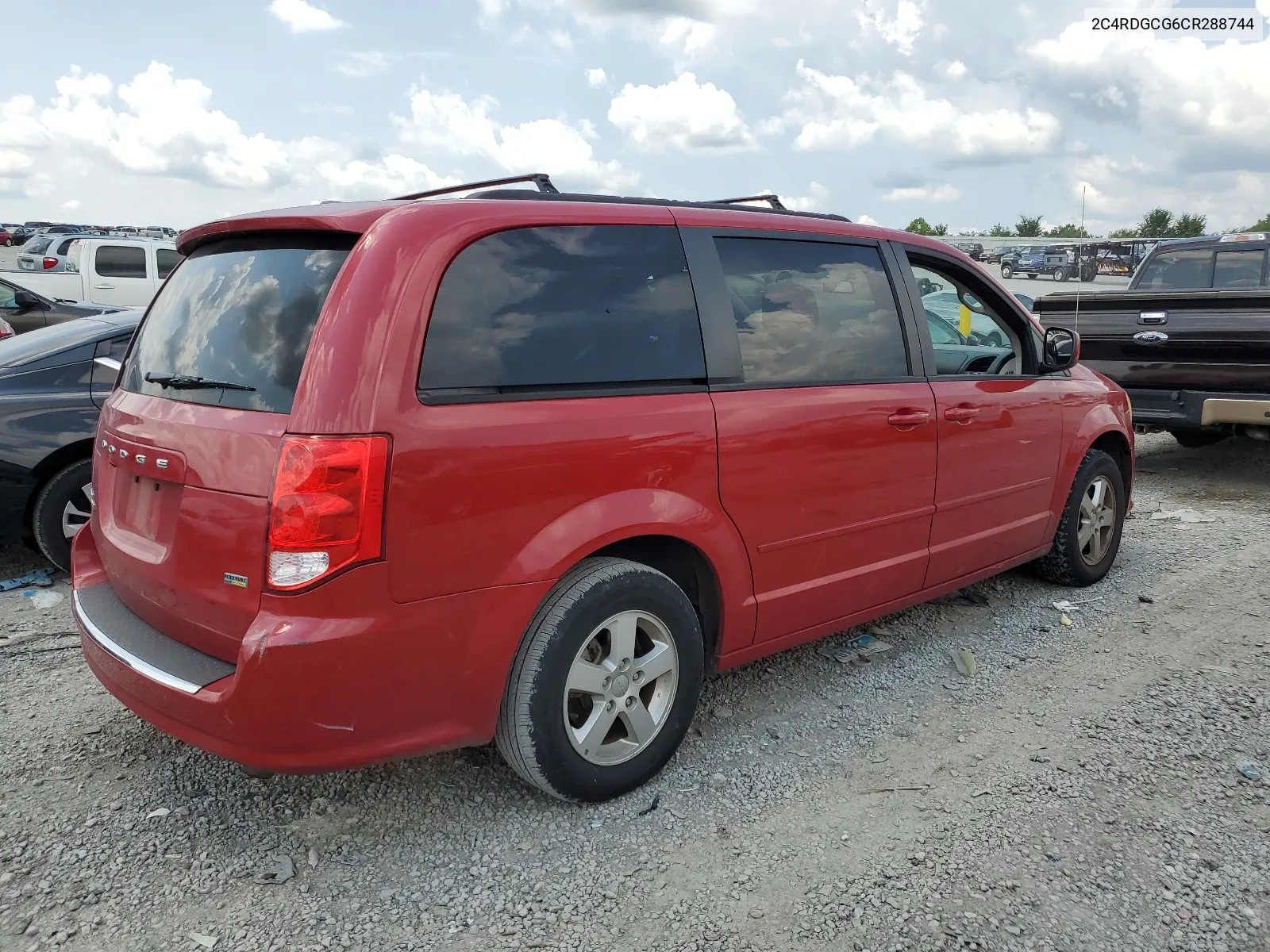 2012 Dodge Grand Caravan Sxt VIN: 2C4RDGCG6CR288744 Lot: 59937464