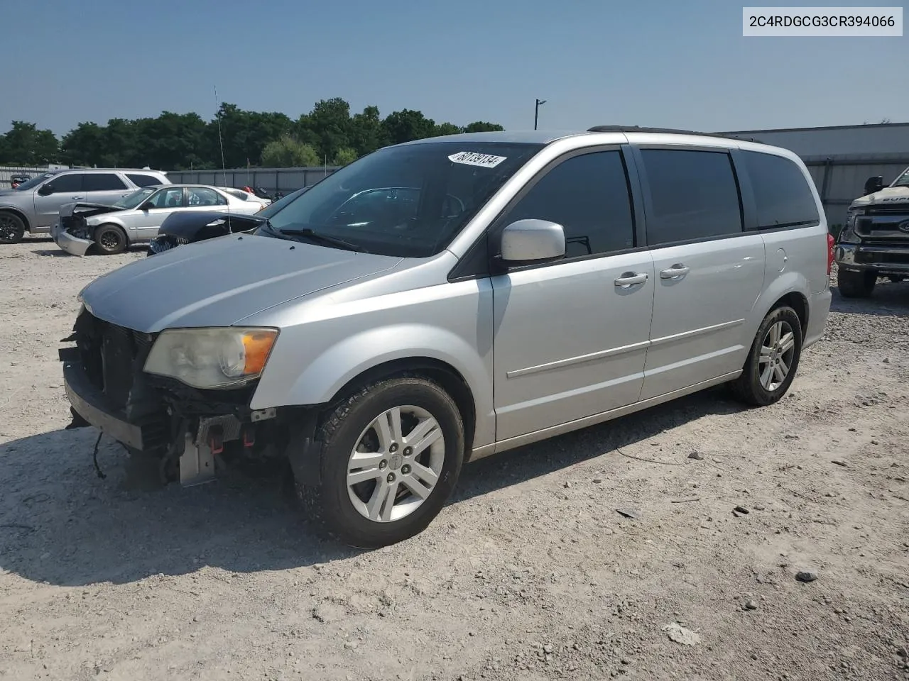 2012 Dodge Grand Caravan Sxt VIN: 2C4RDGCG3CR394066 Lot: 60139134