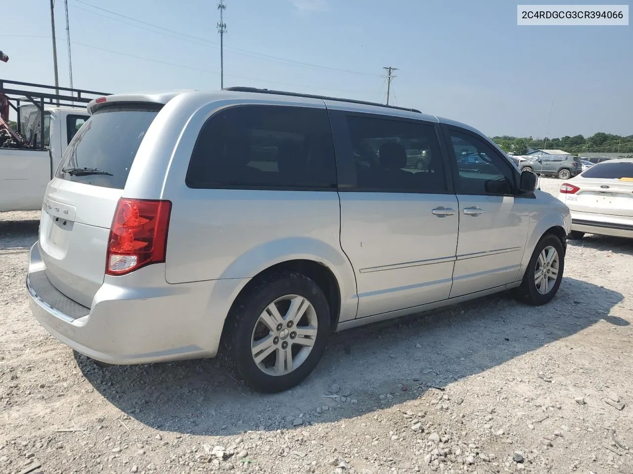 2012 Dodge Grand Caravan Sxt VIN: 2C4RDGCG3CR394066 Lot: 60139134