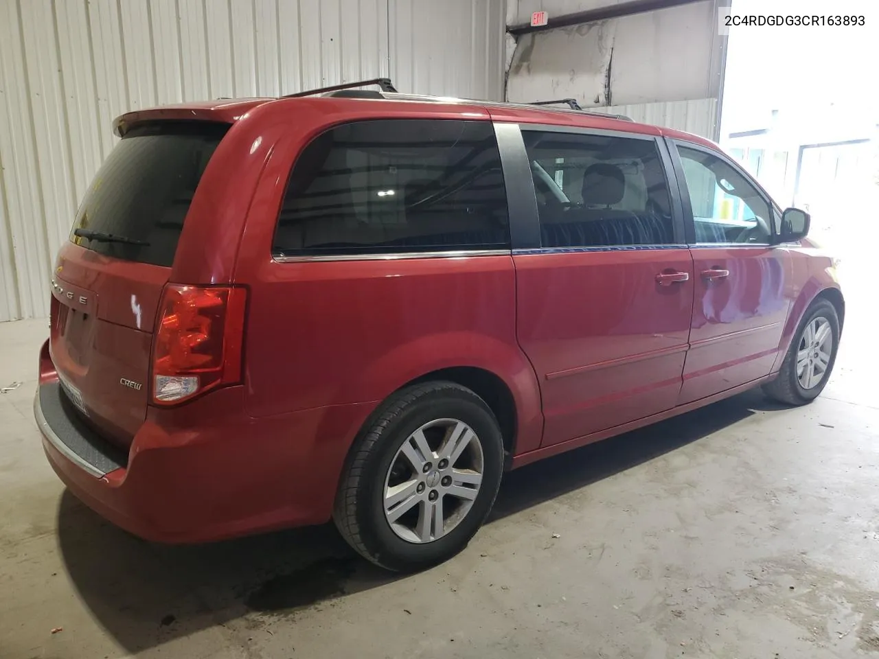 2012 Dodge Grand Caravan Crew VIN: 2C4RDGDG3CR163893 Lot: 62179234