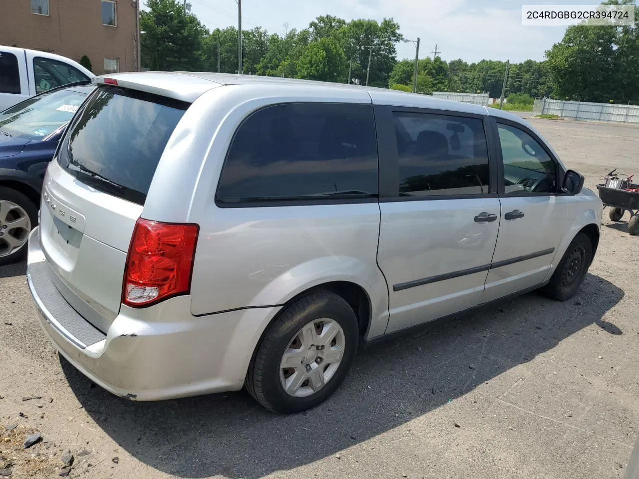 2012 Dodge Grand Caravan Se VIN: 2C4RDGBG2CR394724 Lot: 63397664