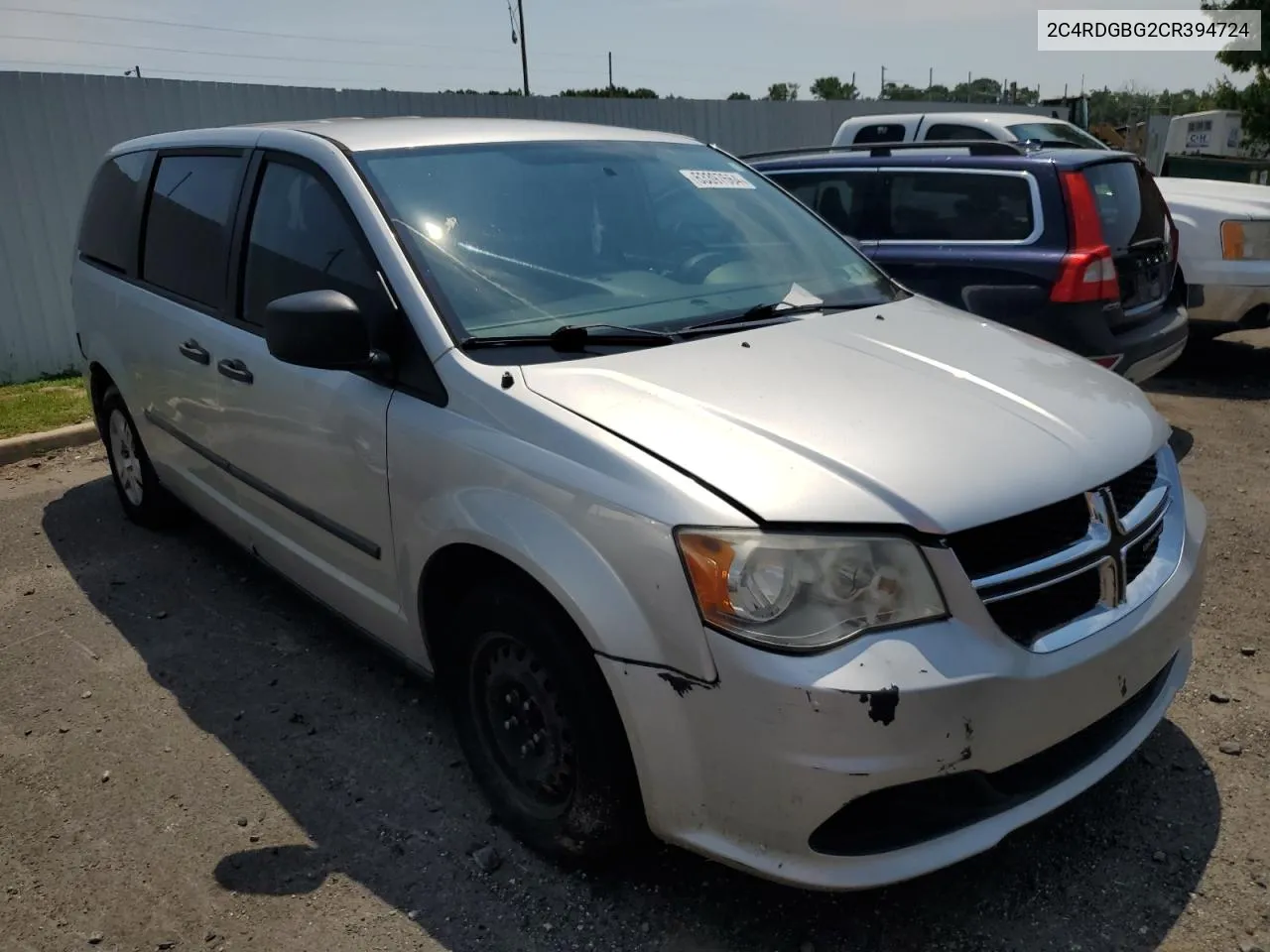 2C4RDGBG2CR394724 2012 Dodge Grand Caravan Se