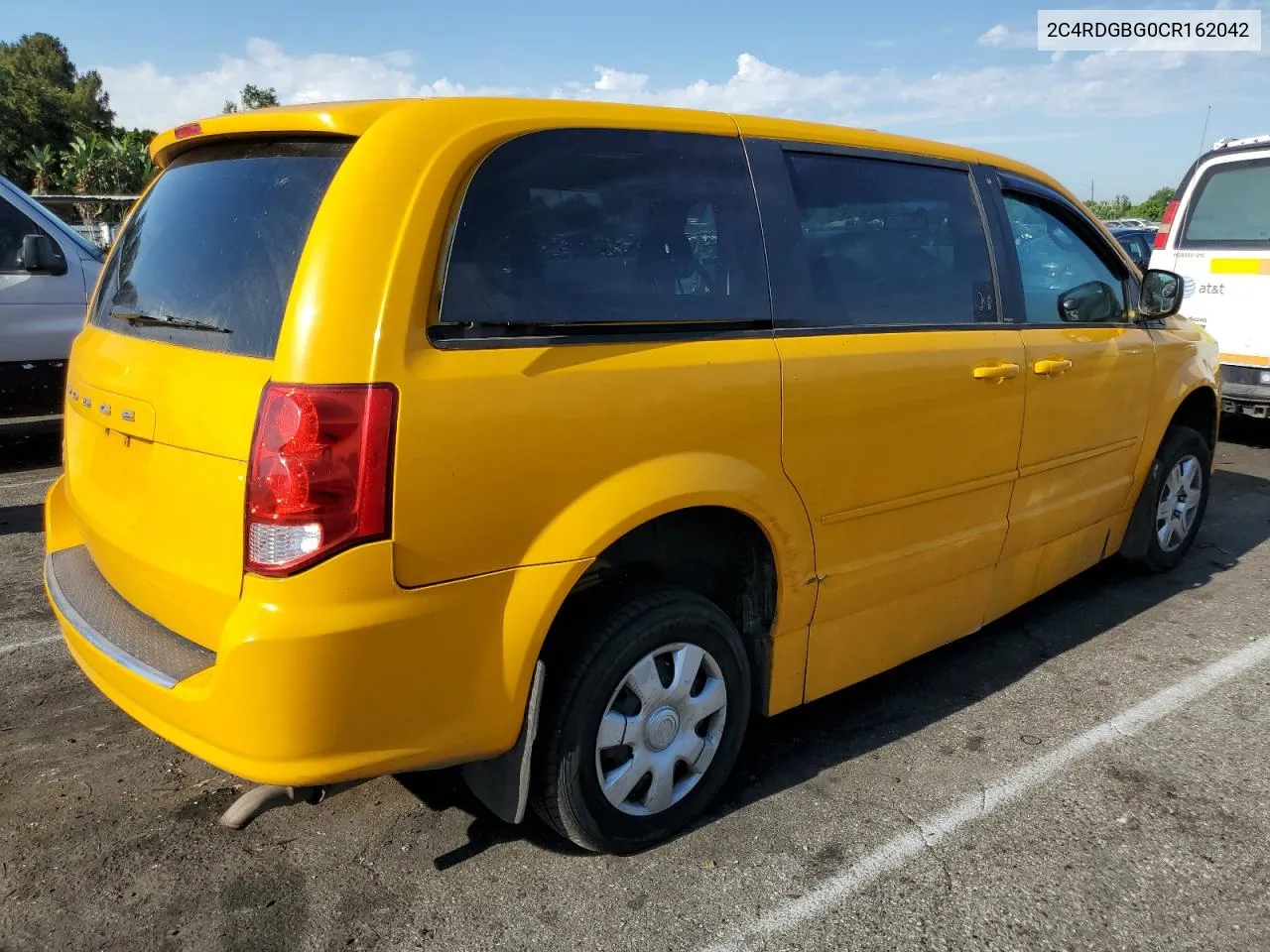 2012 Dodge Grand Caravan Se VIN: 2C4RDGBG0CR162042 Lot: 63674084