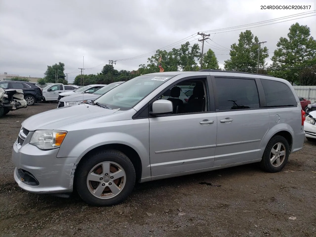 2012 Dodge Grand Caravan Sxt VIN: 2C4RDGCG6CR206317 Lot: 64488504