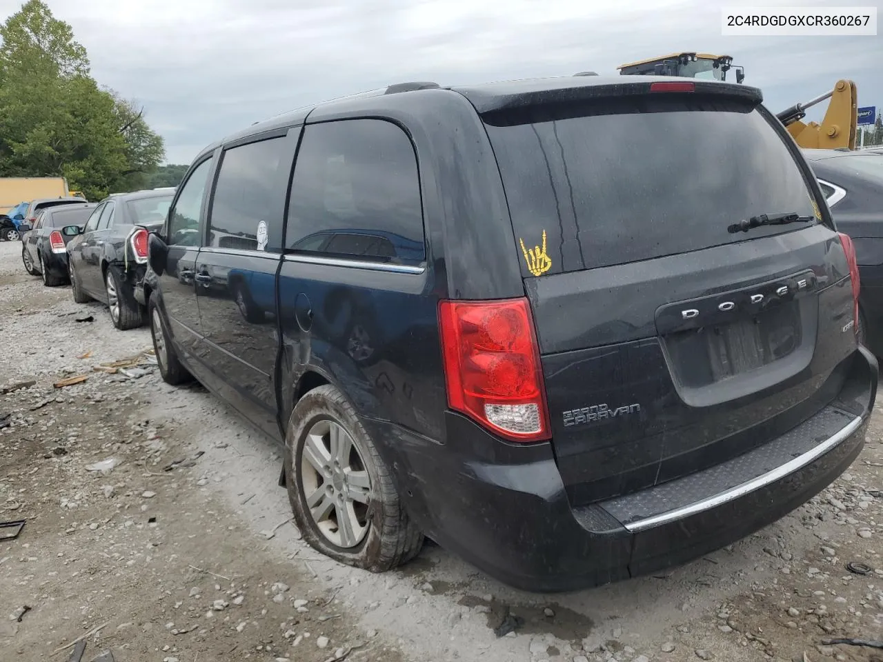 2012 Dodge Grand Caravan Crew VIN: 2C4RDGDGXCR360267 Lot: 65059594