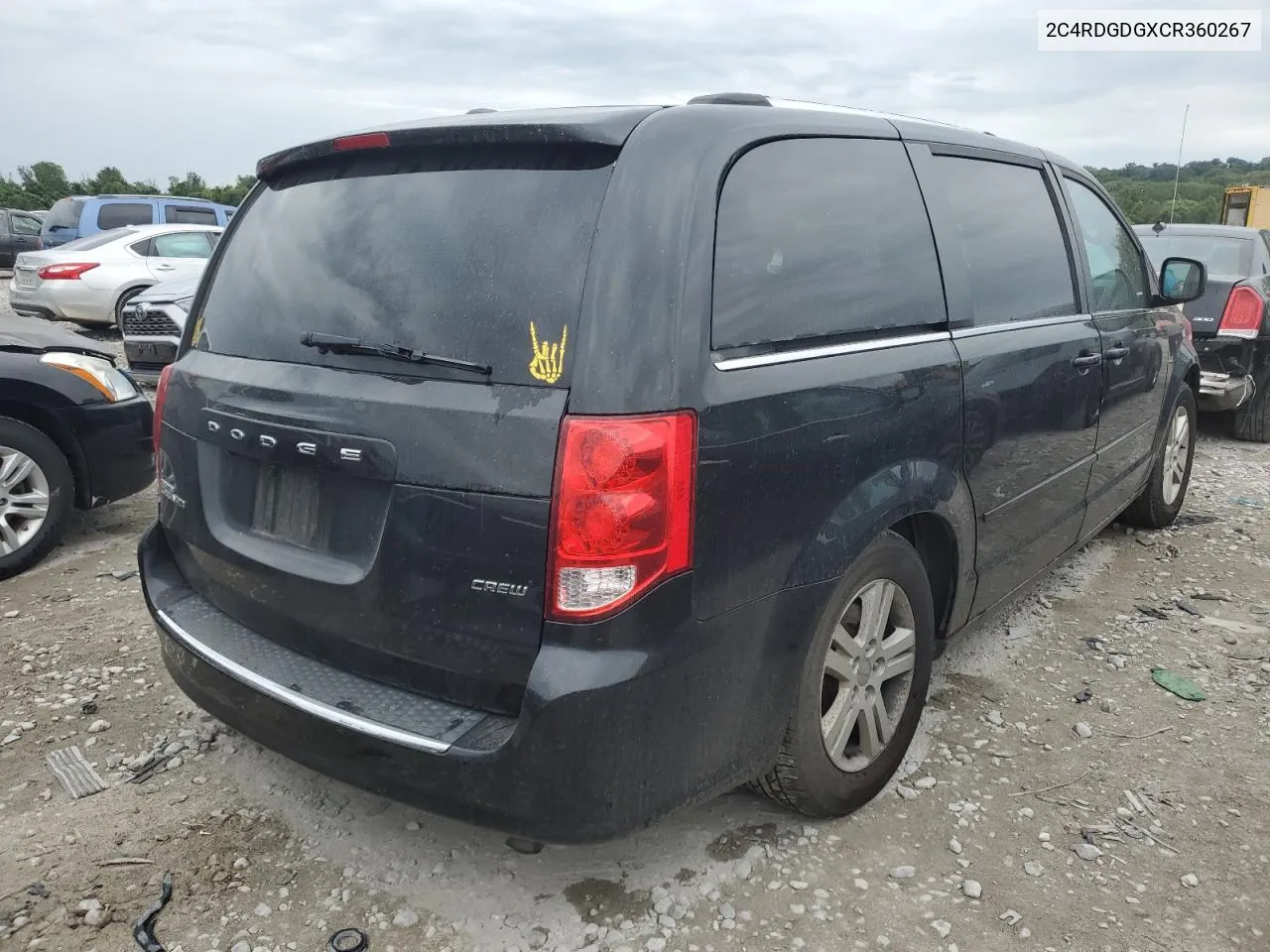 2C4RDGDGXCR360267 2012 Dodge Grand Caravan Crew