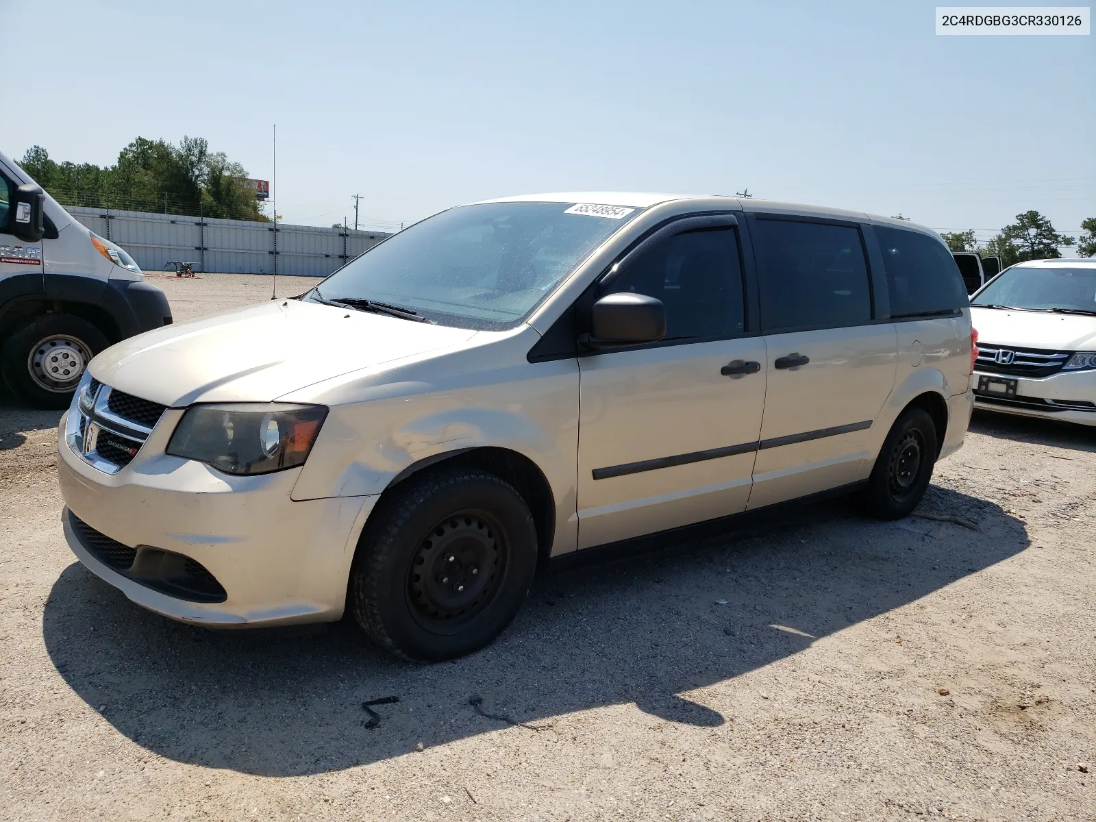 2012 Dodge Grand Caravan Se VIN: 2C4RDGBG3CR330126 Lot: 65248954