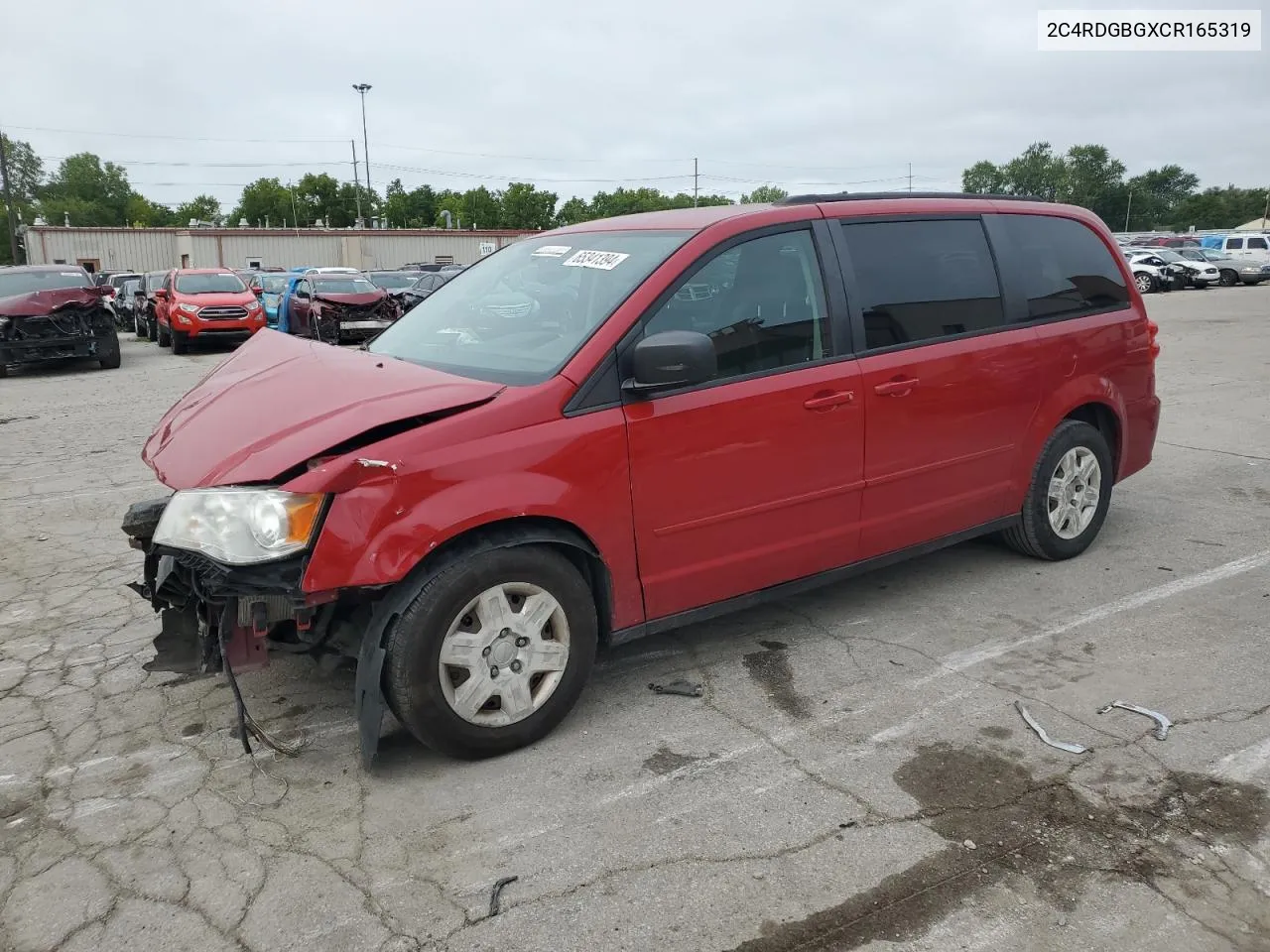 2C4RDGBGXCR165319 2012 Dodge Grand Caravan Se