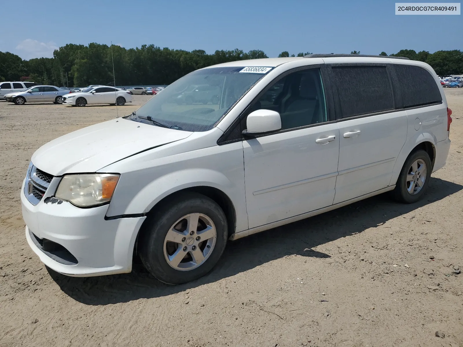 2012 Dodge Grand Caravan Sxt VIN: 2C4RDGCG7CR409491 Lot: 65836834