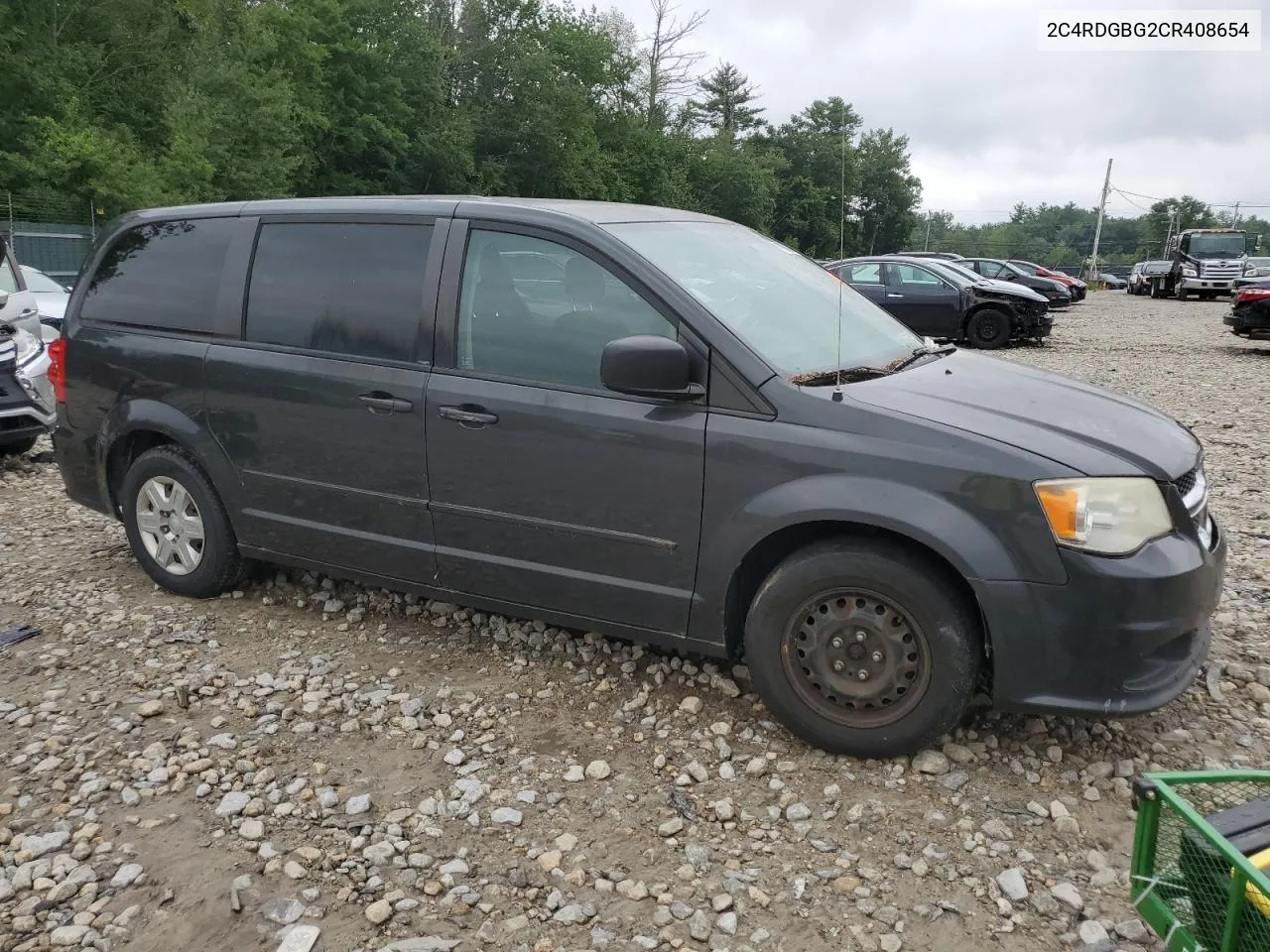 2012 Dodge Grand Caravan Se VIN: 2C4RDGBG2CR408654 Lot: 66231614