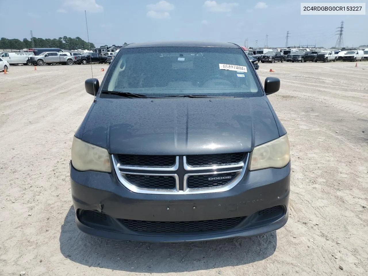 2012 Dodge Grand Caravan Se VIN: 2C4RDGBG0CR153227 Lot: 66497404